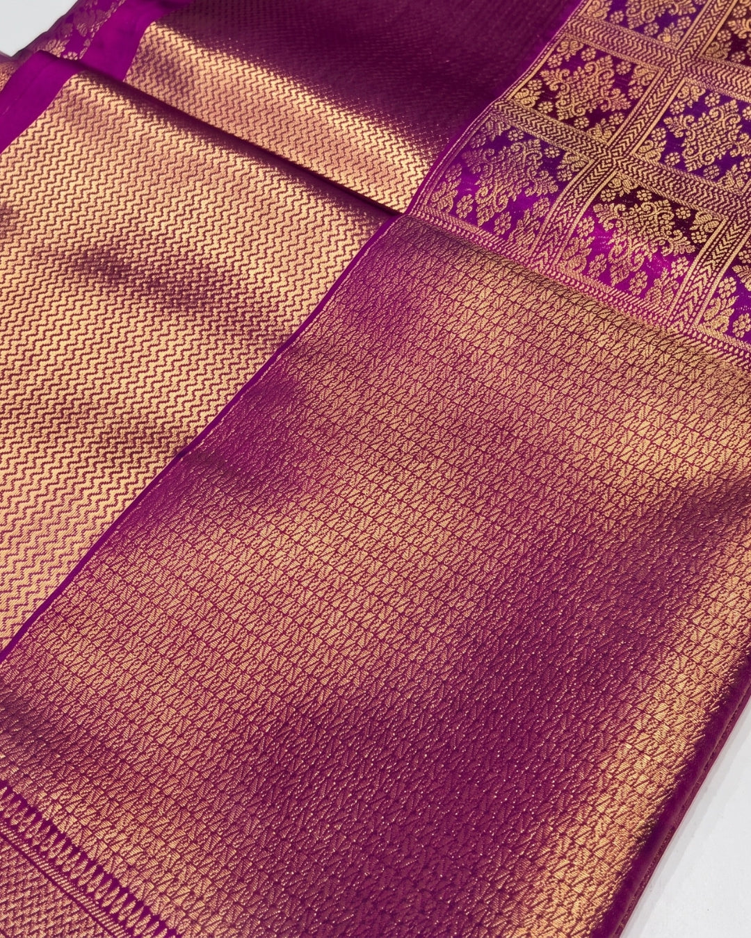 Veda - Royal Magenta Heritage Banarasi Silk Saree