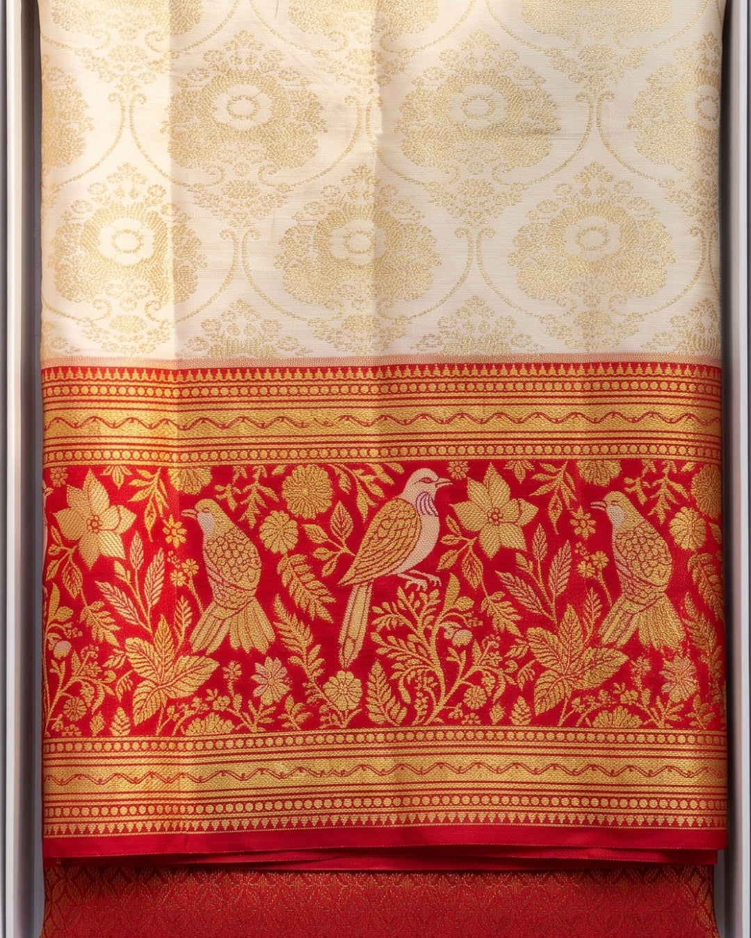 Riva - Rose Pink Paithani Silk Saree With Golden Zari Border
