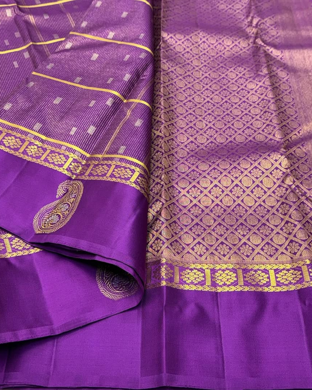 Tanvika - Royal Purple Kanjivaram Saree
