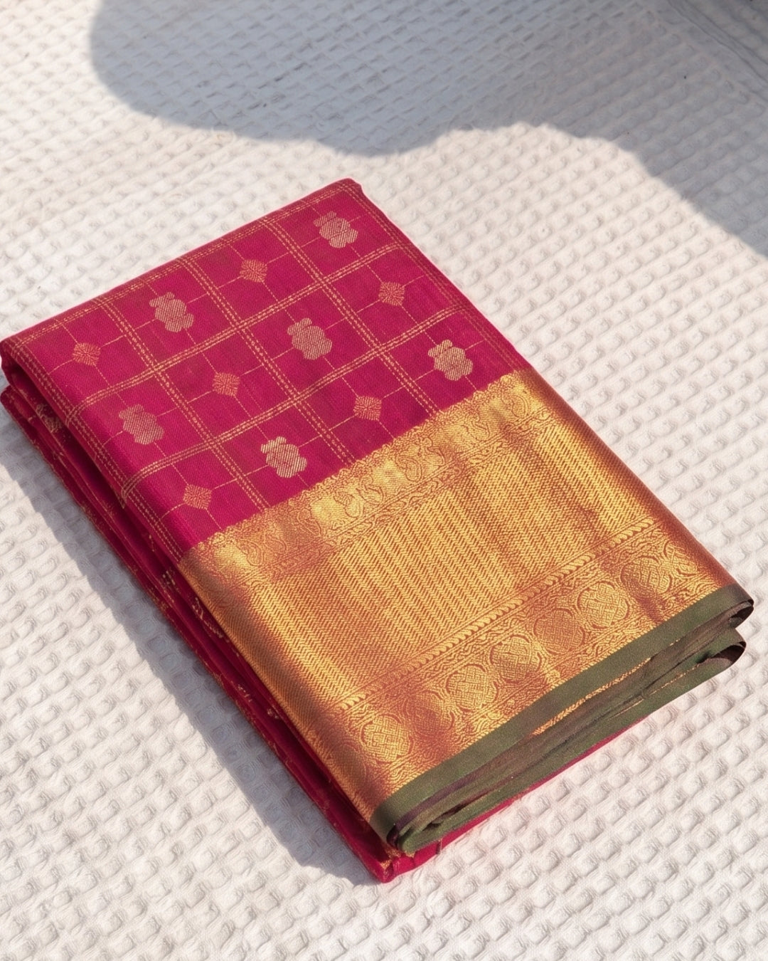 Ojalika - Regal Pink Wedding Silk Saree