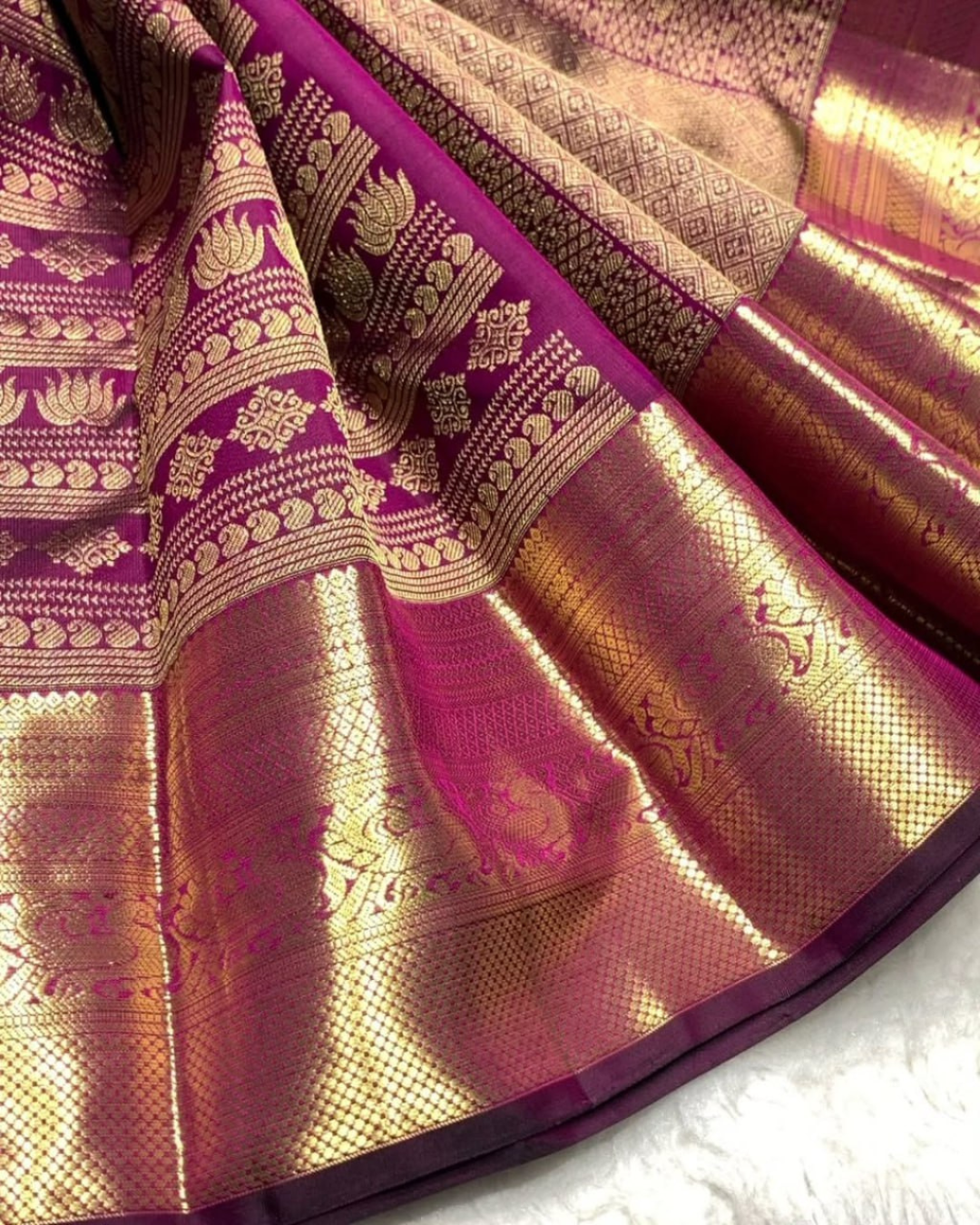 Sampriti - Orchid Purple Kanjivaram Saree