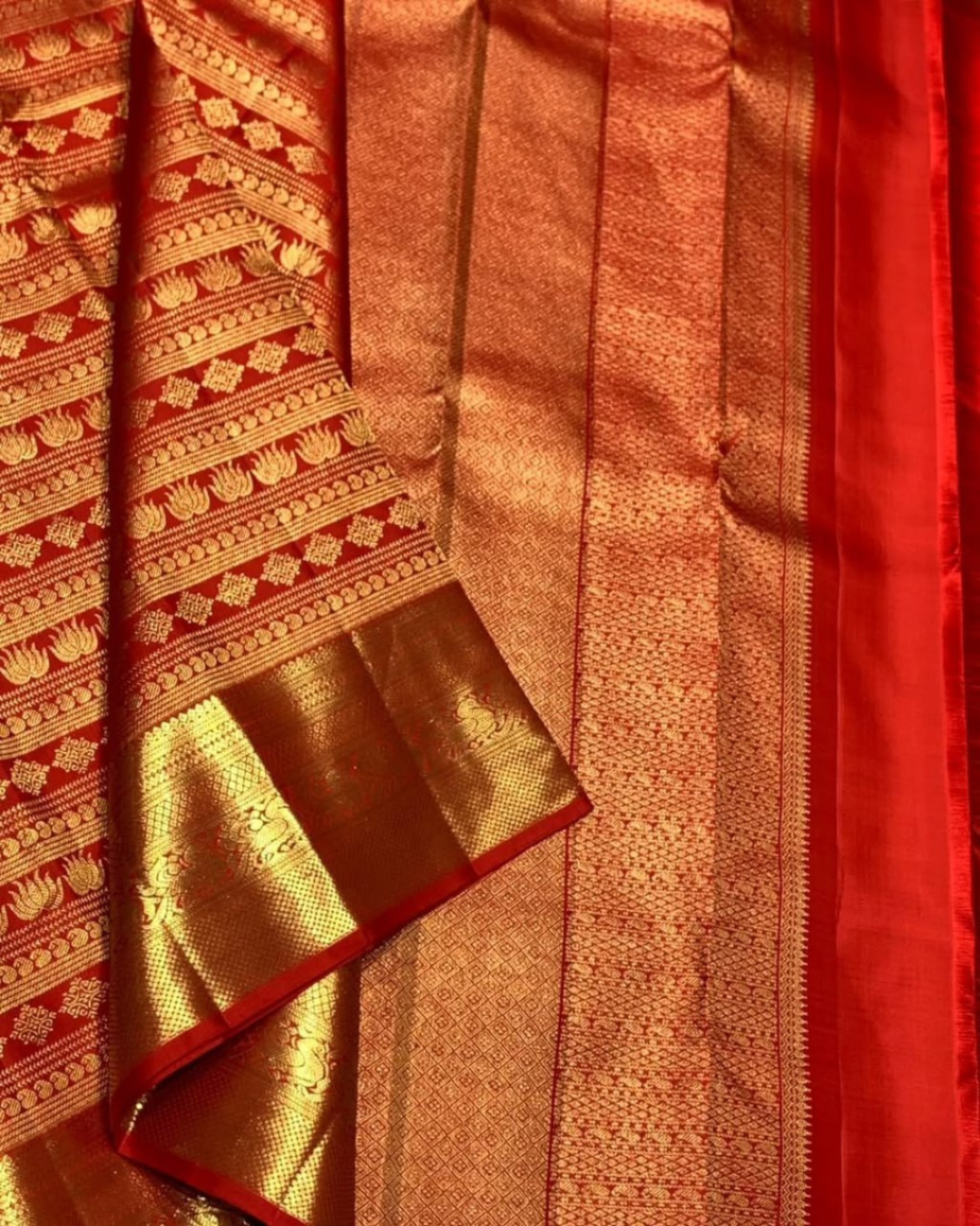 Sampriti - Crimson Red Kanjivaram Saree
