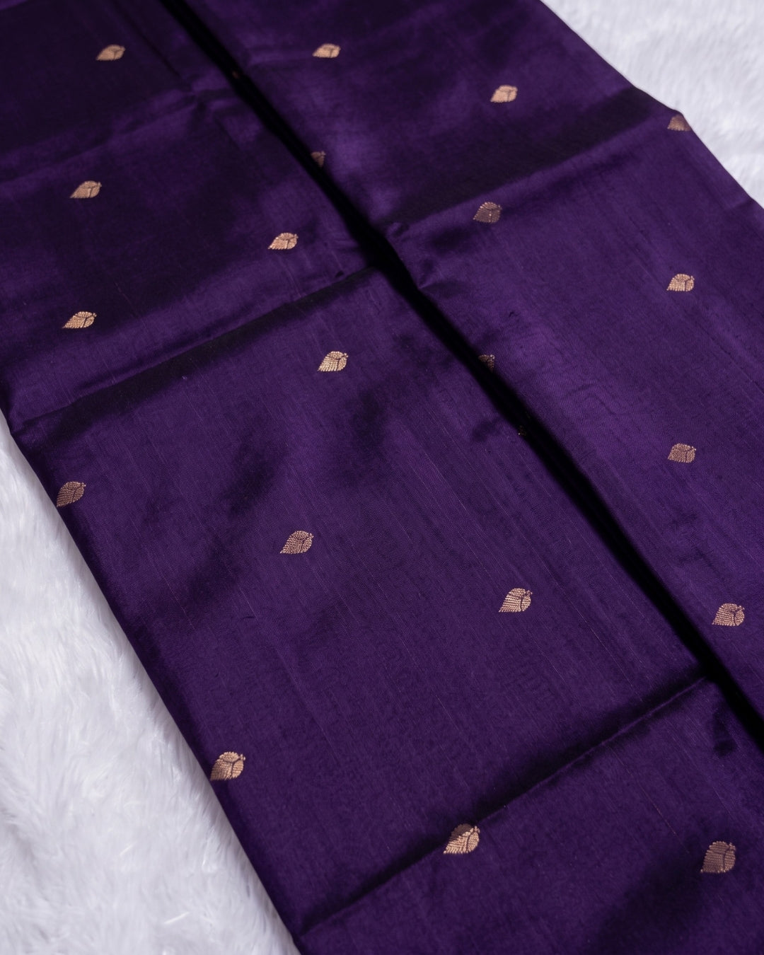 Kriya - Royal Purple Woven Silk Blend Saree