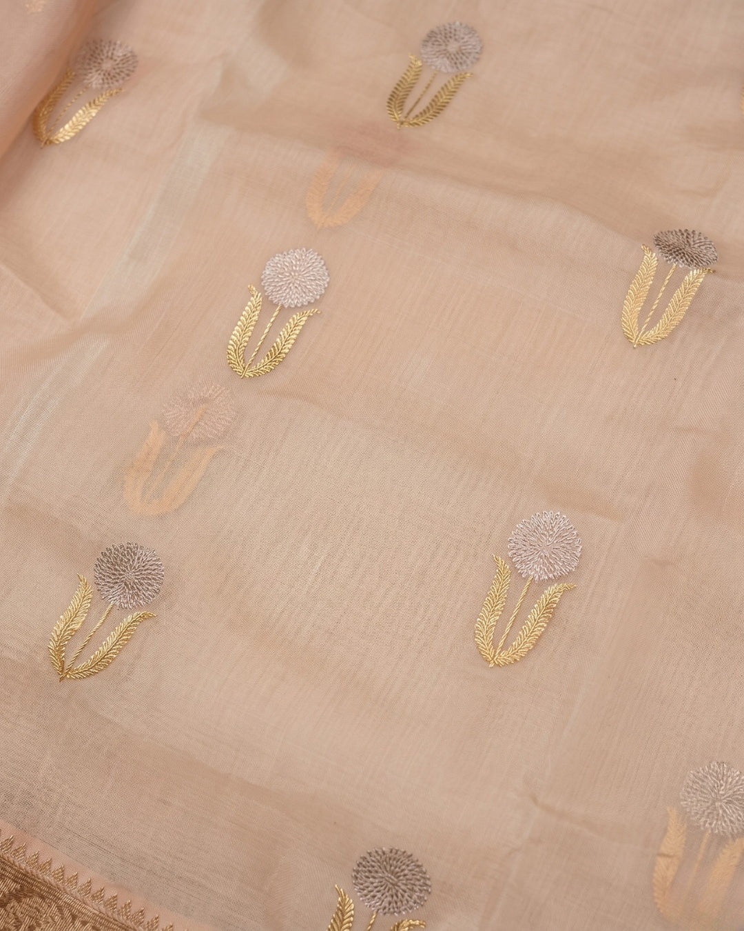 Tanirika – Peach Banarasi Heritage Zari Saree