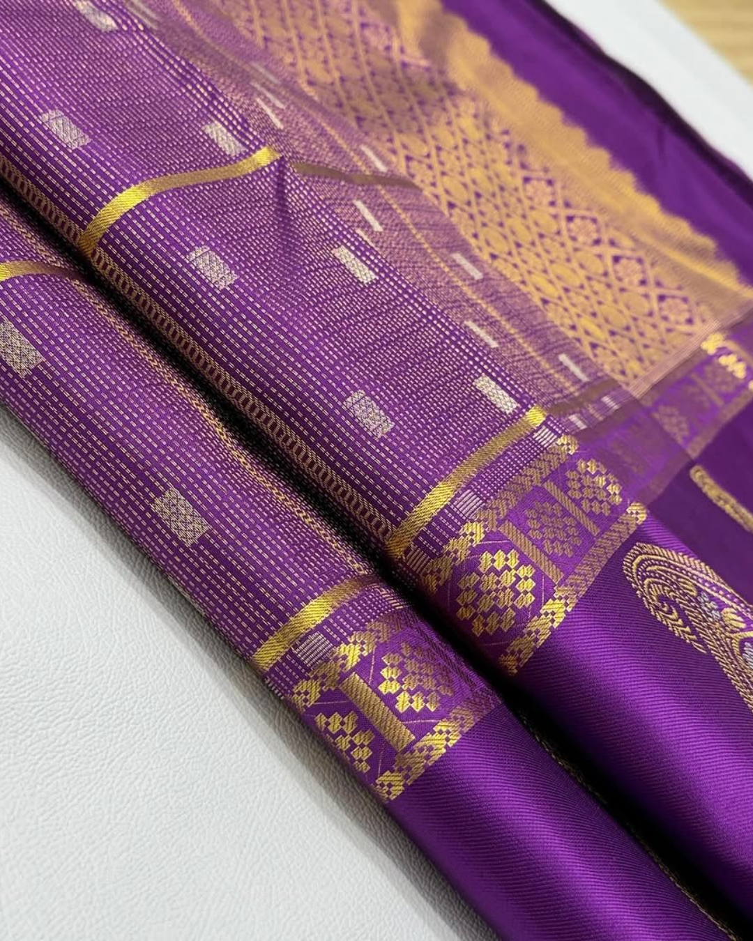 Tanvika - Royal Purple Kanjivaram Saree