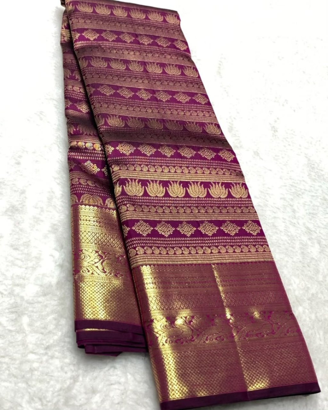 Sampriti - Orchid Purple Kanjivaram Saree