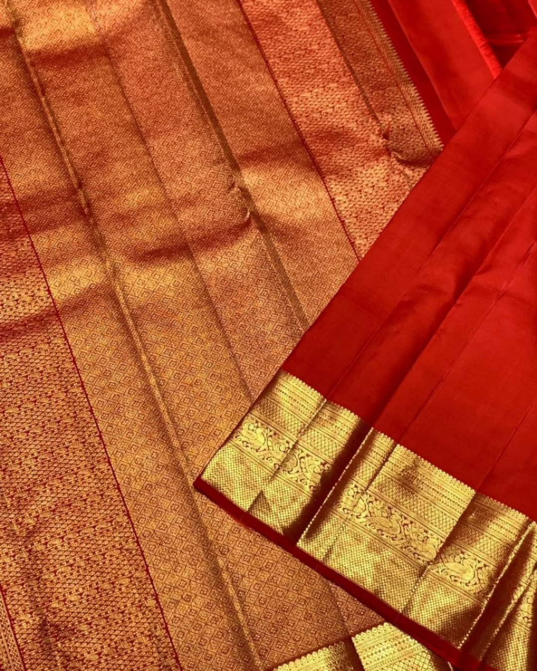 Sampriti - Crimson Red Kanjivaram Saree