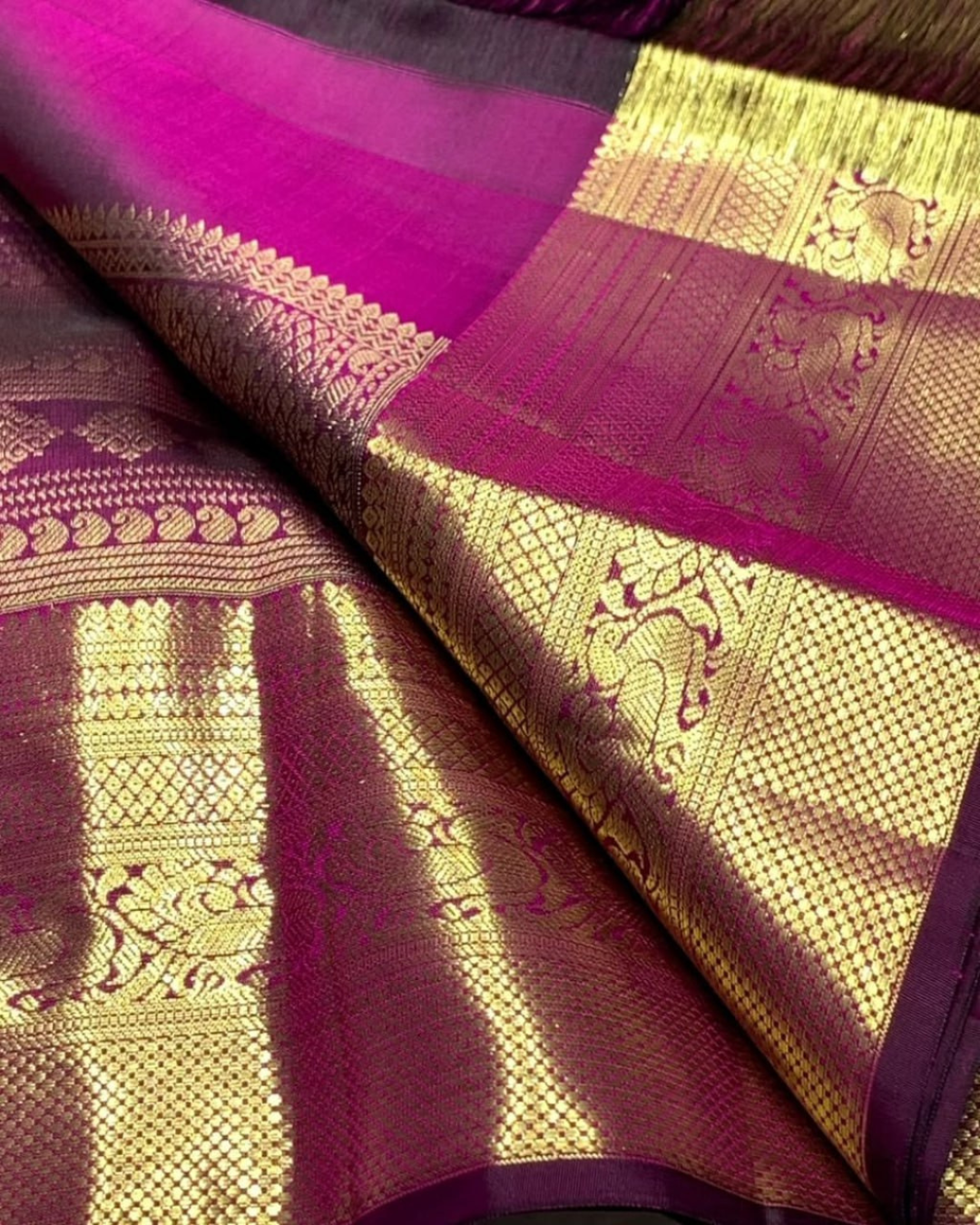 Sampriti - Orchid Purple Kanjivaram Saree