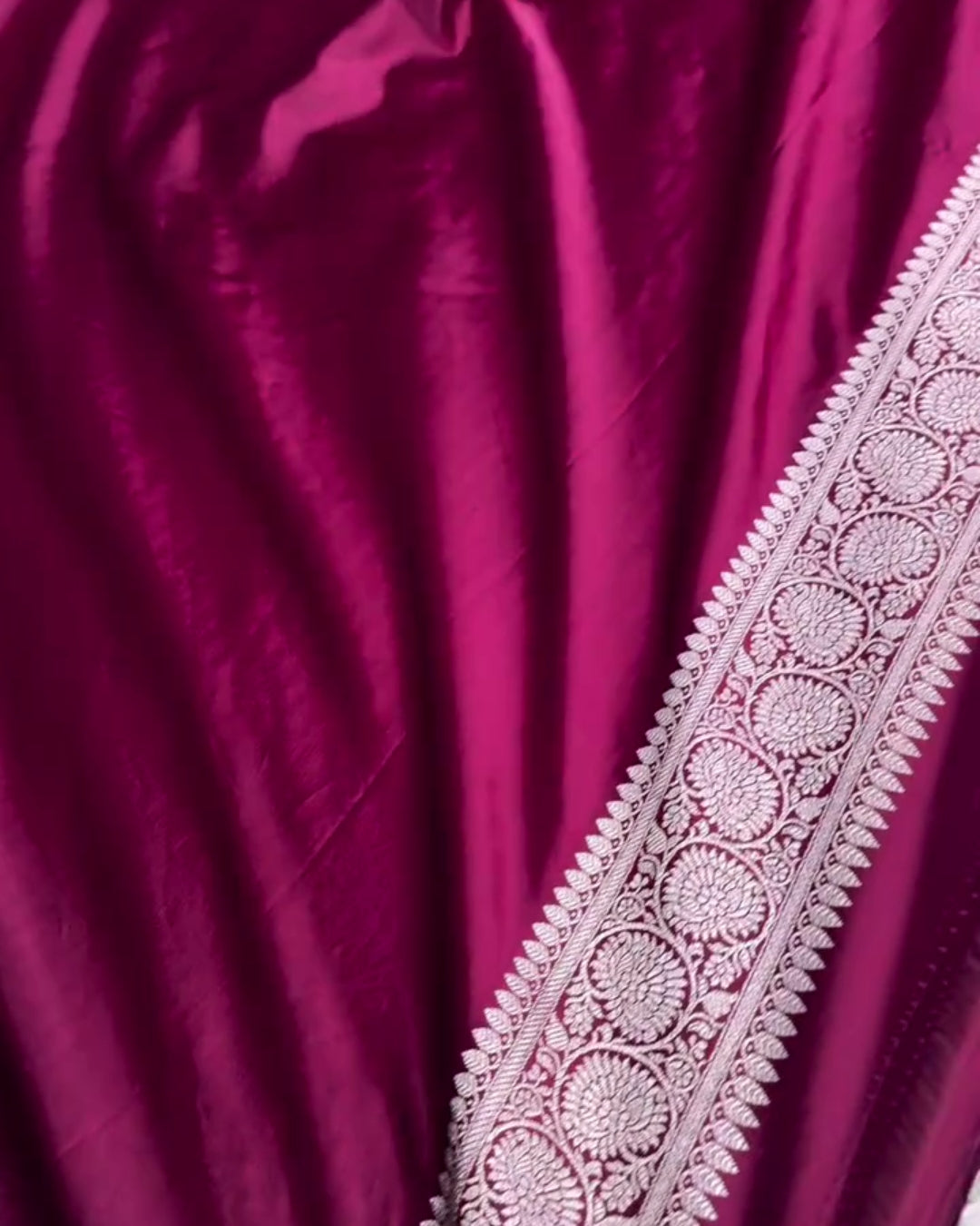 Anandi - Lavender Banarasi Silk Blend Saree