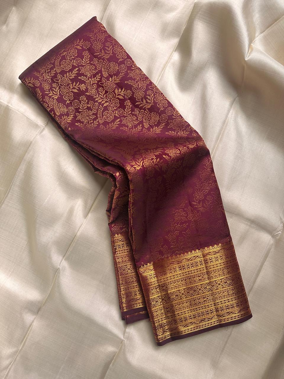 Mangala – Banarasi Soft Silk Saree with Timeless Zari Detailing
