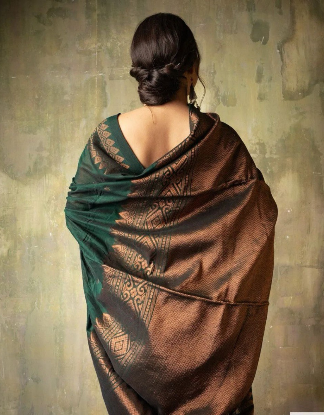 Kinjal Green Banarasi Silk Saree