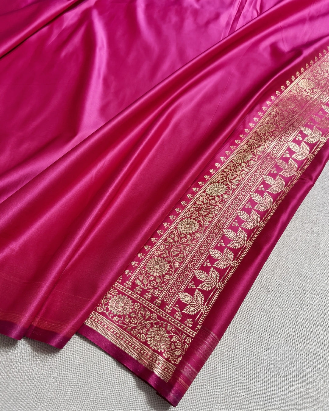 Hridya - Pearl Grey Banarasi Silk Designer Saree