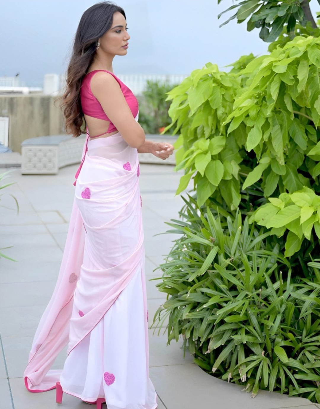 Nora LightPink Ready To Wear Saree