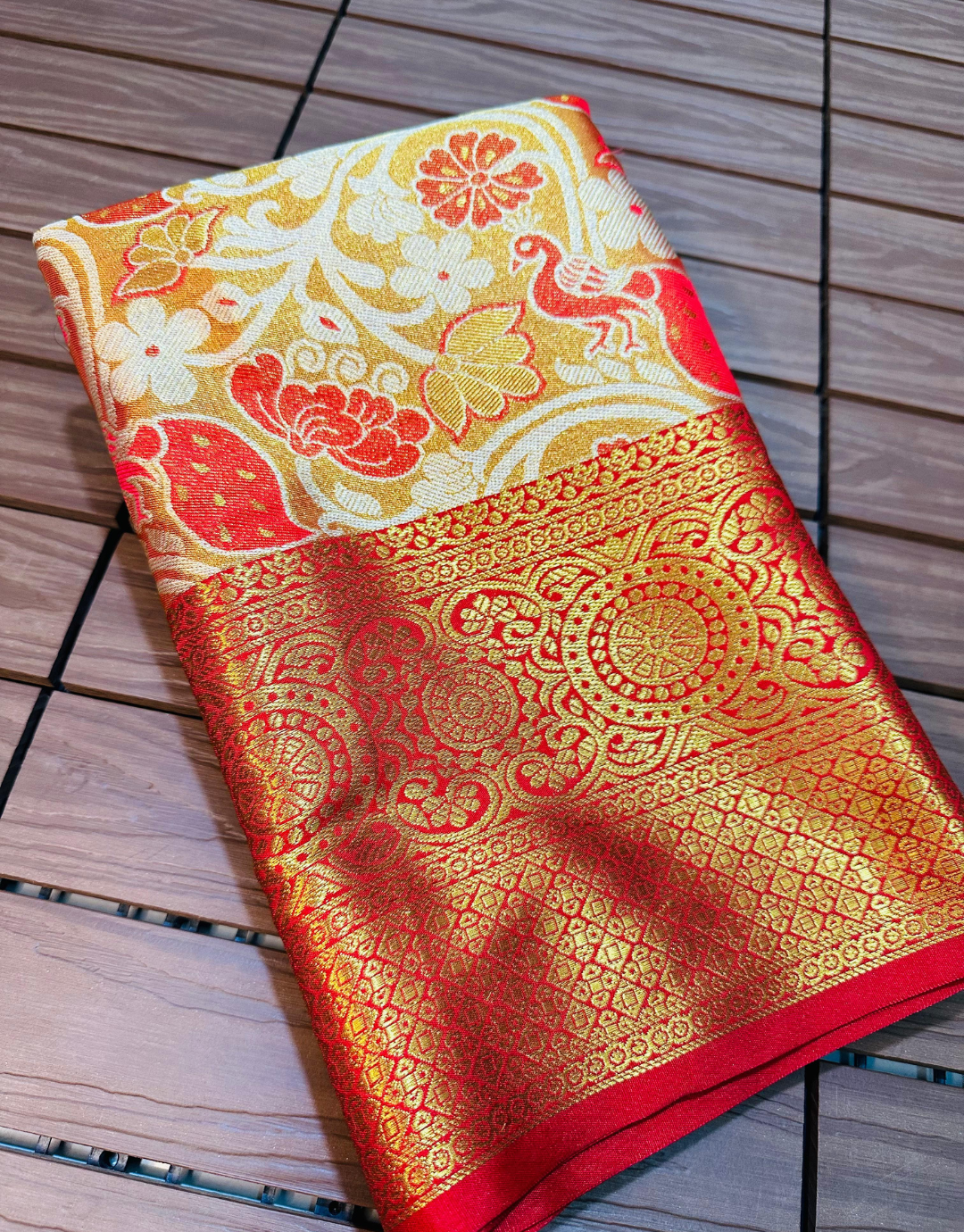 Shobha Red Kanchipuram Silk Saree