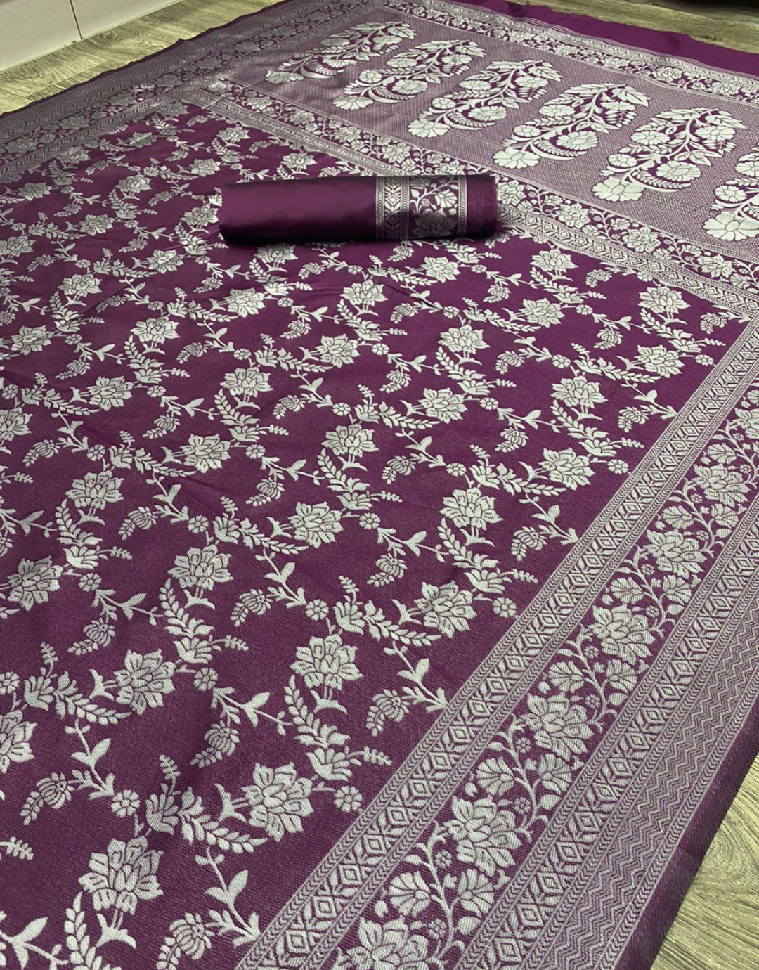 Aarya Purple Kanchipuram Silk Saree