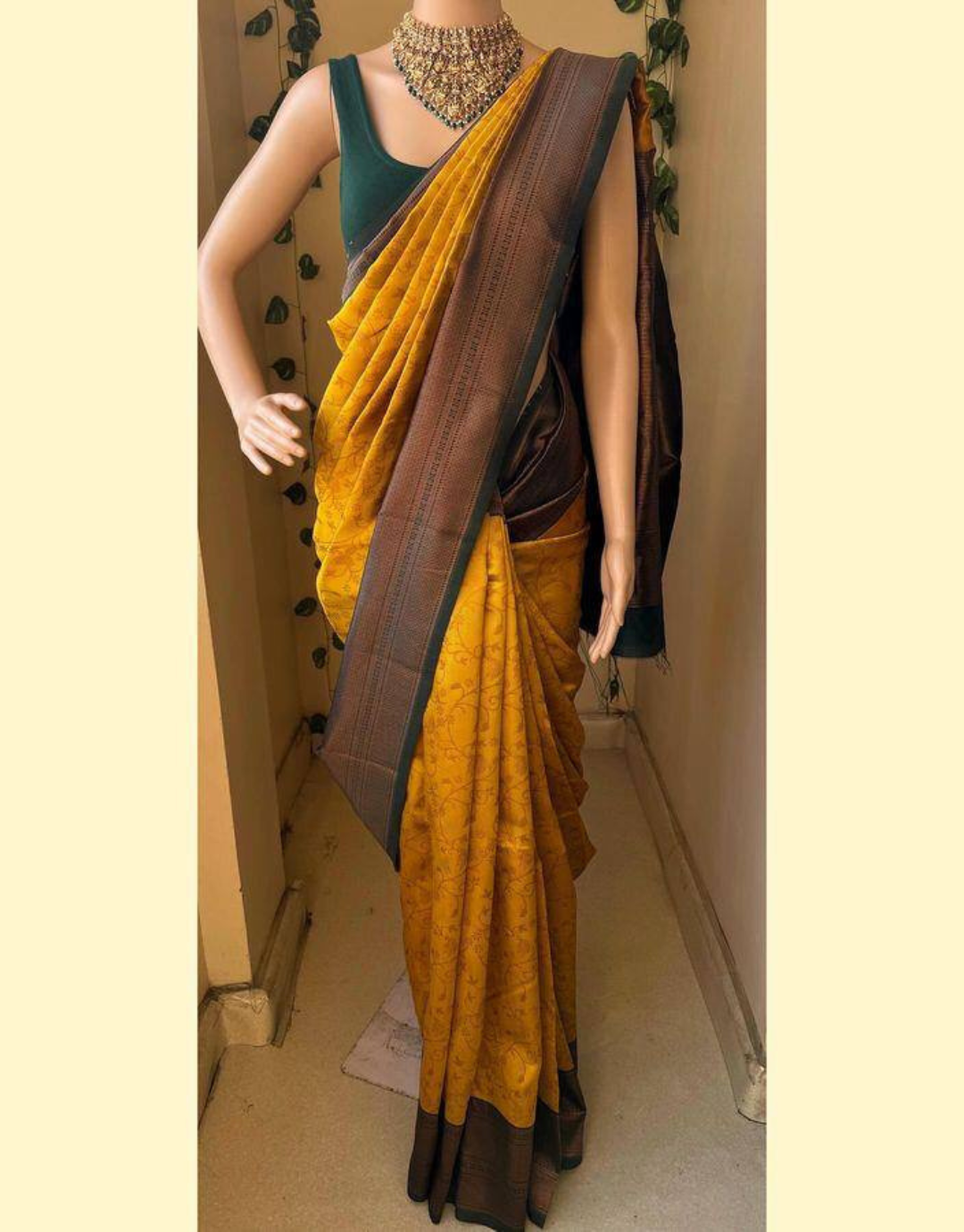 Kirti Yellow Soft Silk Saree