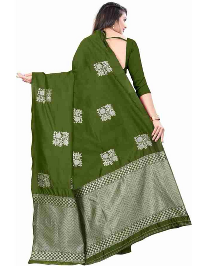 Eva LeafGreen Soft Silk Saree