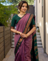 Bhavna LilacPurple Linen Cotton Saree