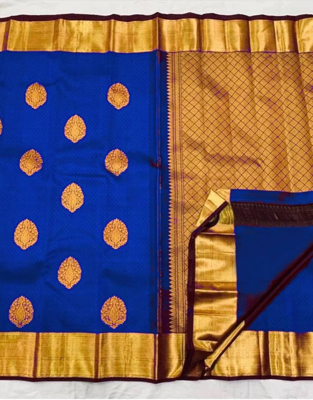 Shivani Royal Blue Soft Banarasi Silk Saree