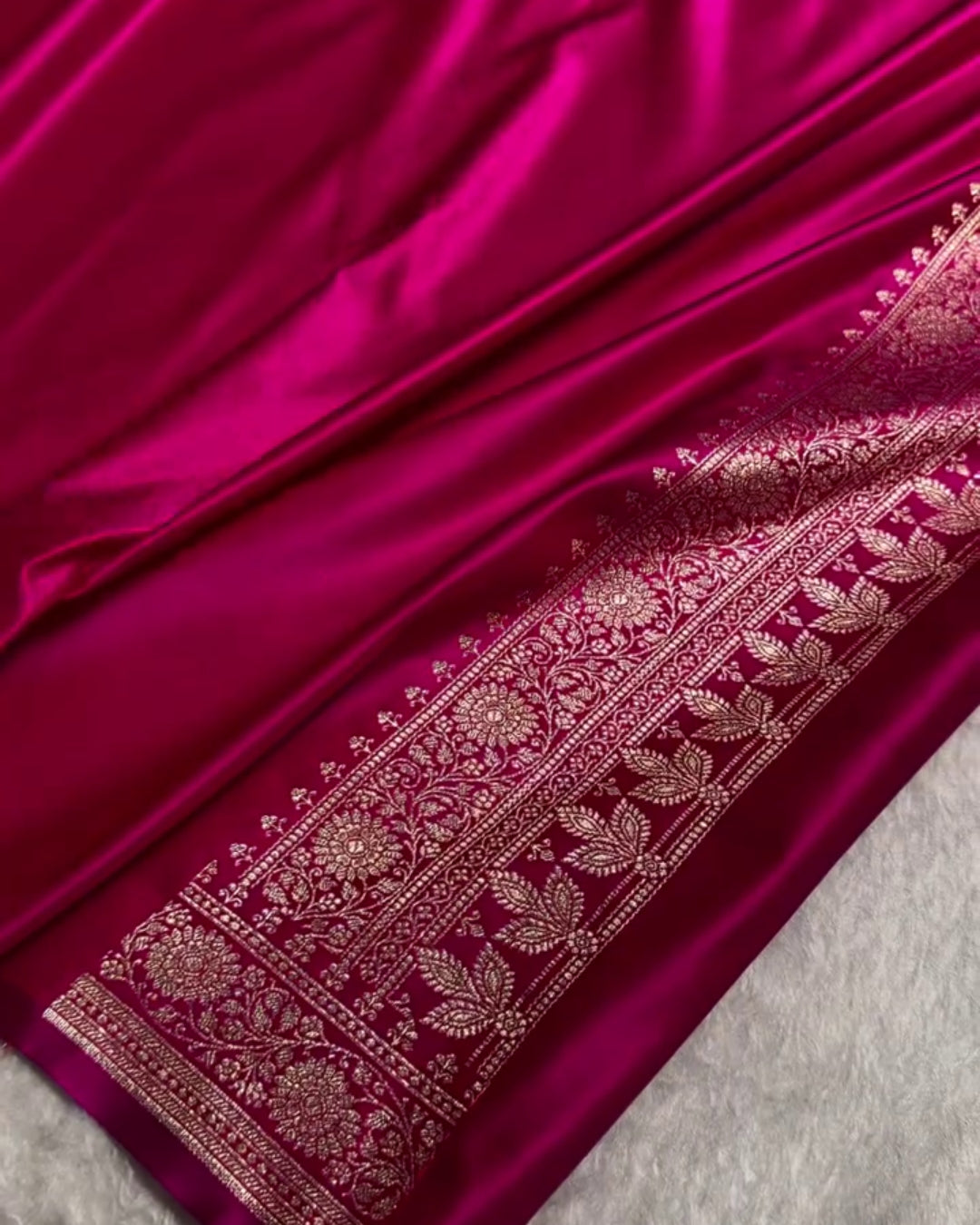 Ami - Grand Mustard Zari Border Wedding Wear Saree