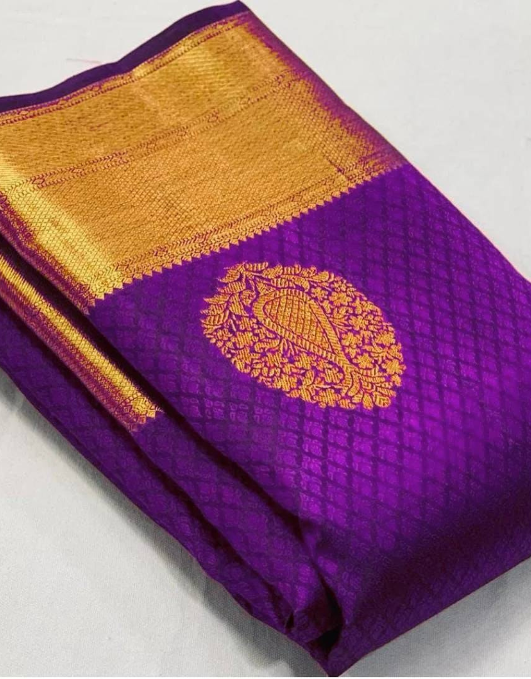 Shivani Purple Soft Banarasi Silk Saree