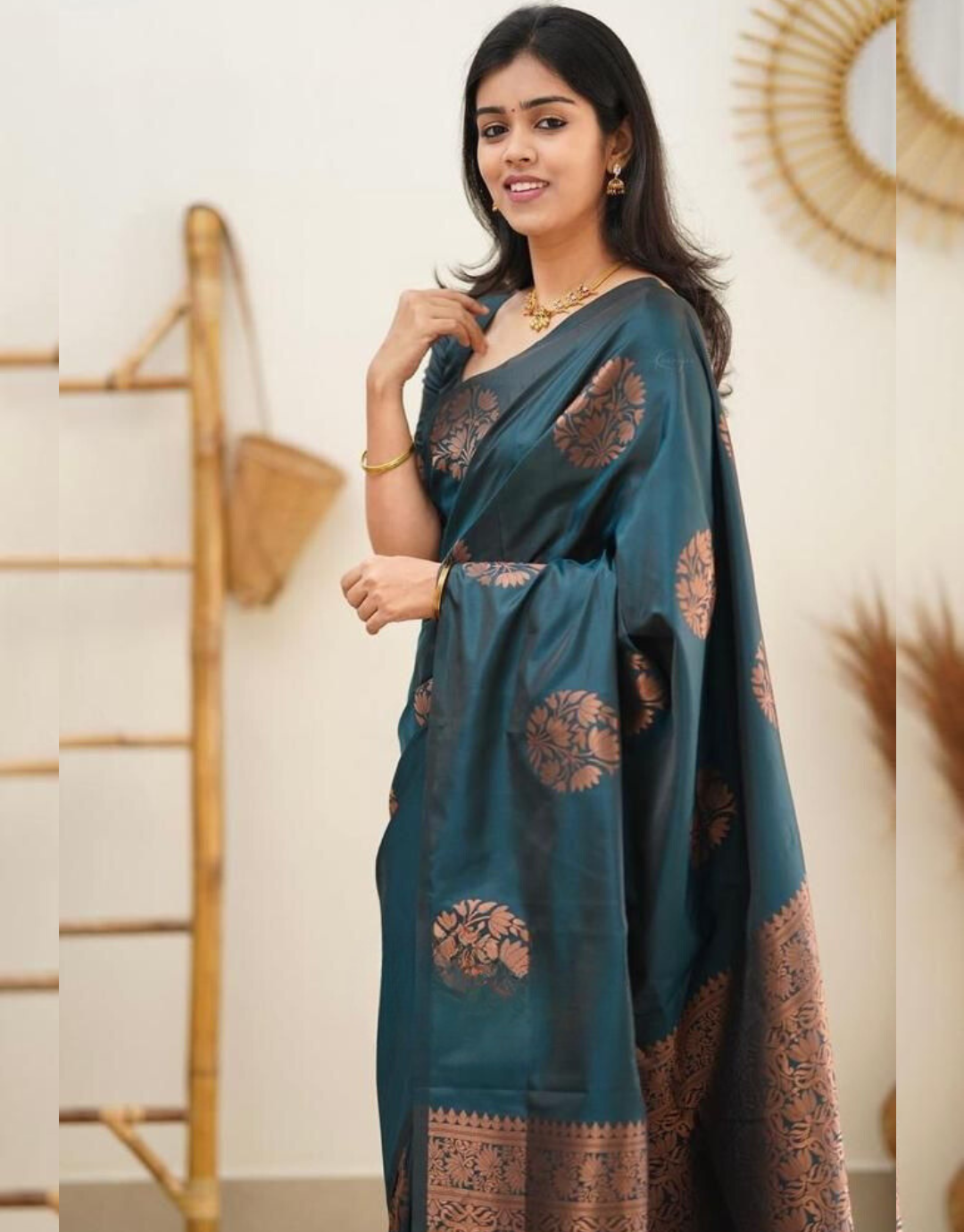 Nancy RamaGreen Soft Silk Saree