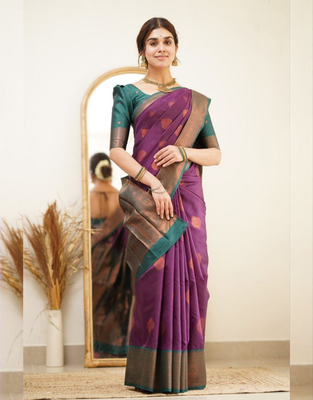 Mahira Purple Soft Silk Saree