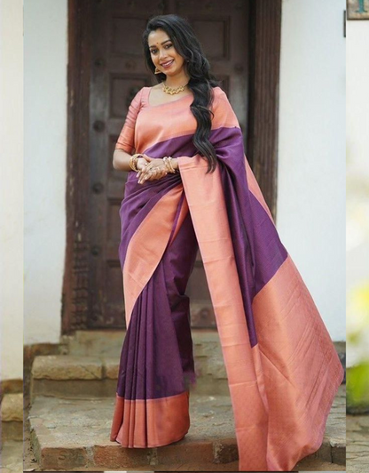 Urvashi Wine Soft Silk Saree