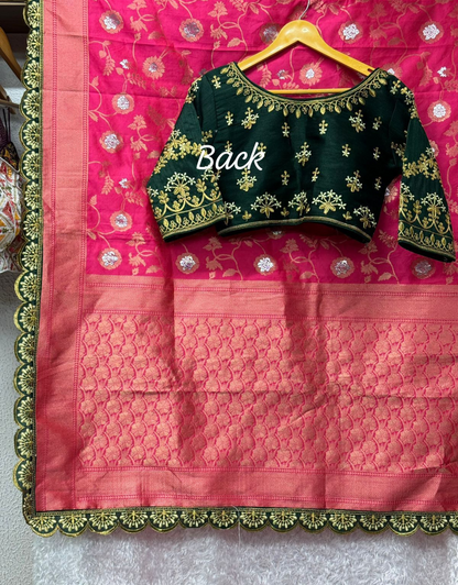 Veera DarkPink Banarasi Soft Silk Saree