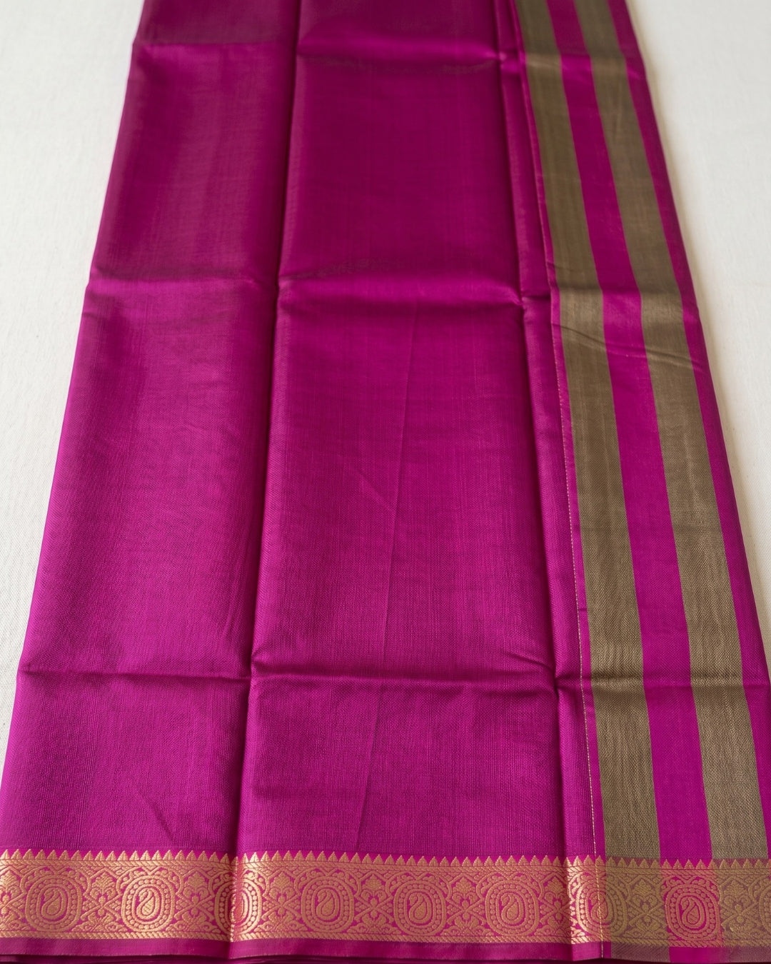 Chetna - Heritage Navy Pink Silk Elegance