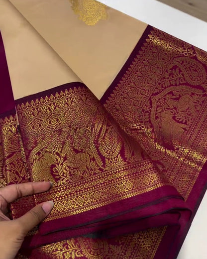 Jiya - Elegant Heritage Zari Woven Saree