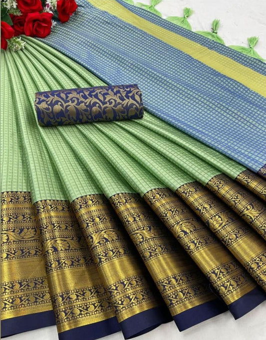 Sana Pista Soft Silk Saree