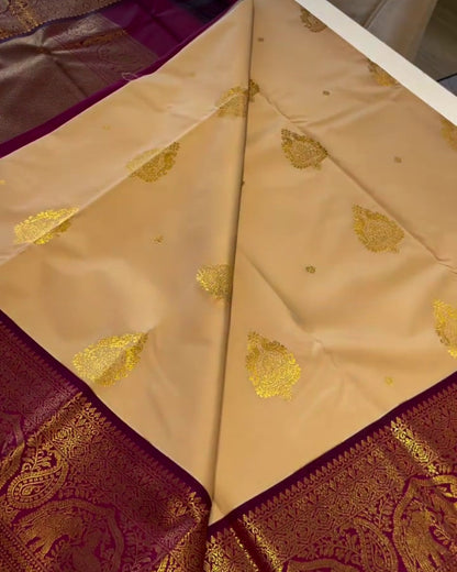 Jiya - Elegant Heritage Zari Woven Saree