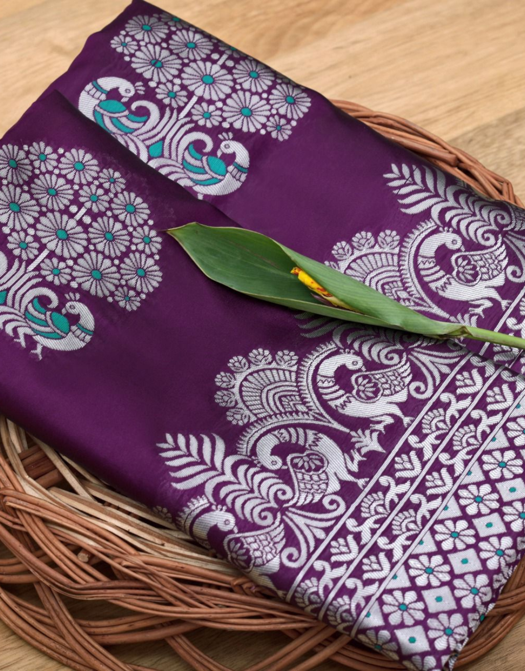 Mona Purple Soft Silk Saree