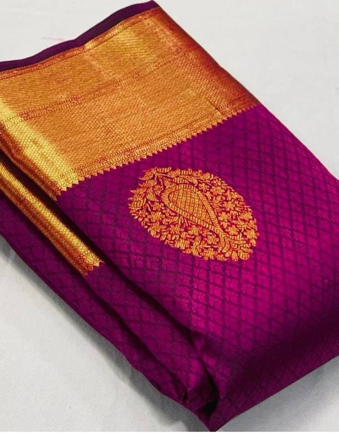 Shivani Ruby Pink Soft Banarasi Silk Saree