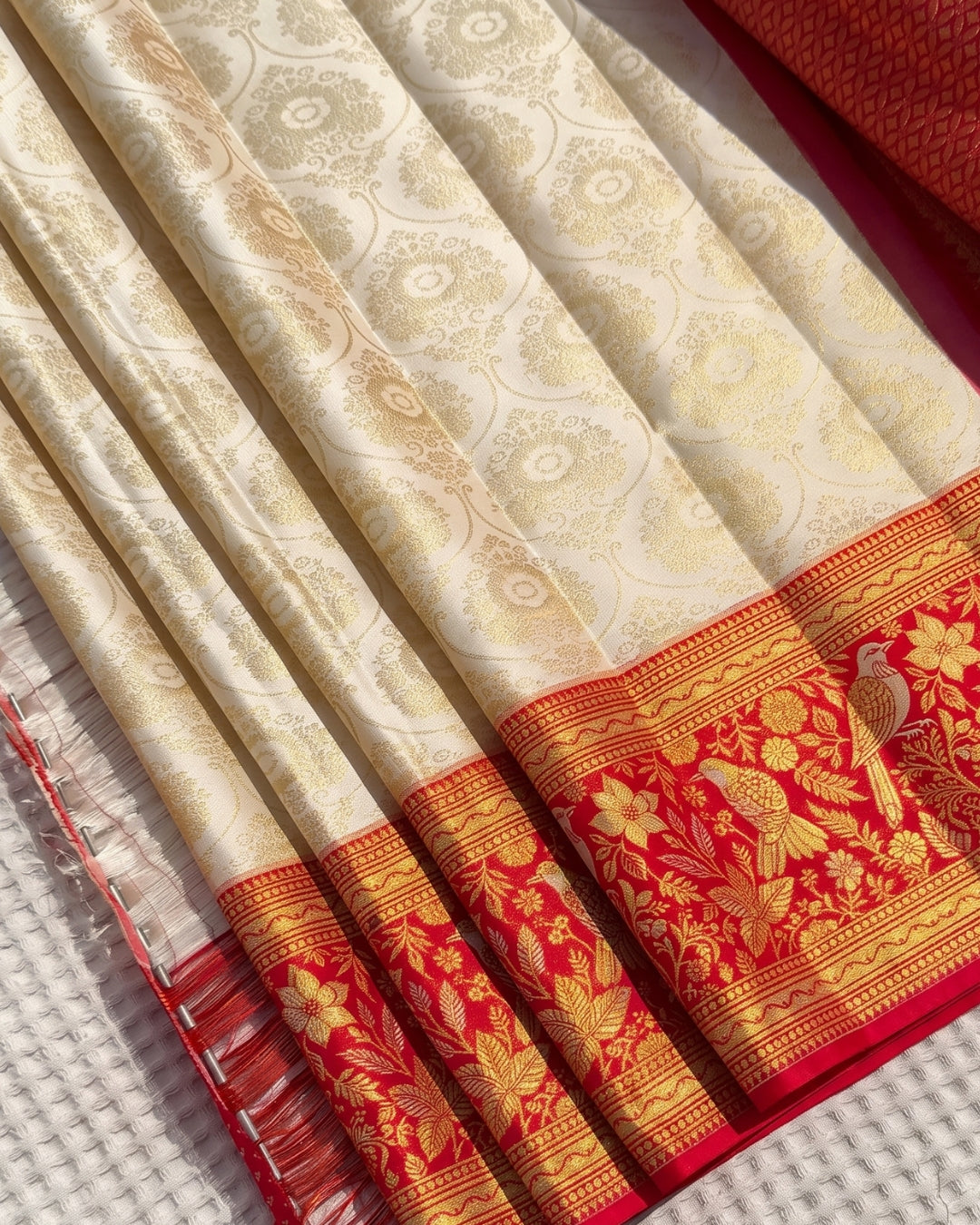 Riva - Rose Pink Paithani Silk Saree With Golden Zari Border