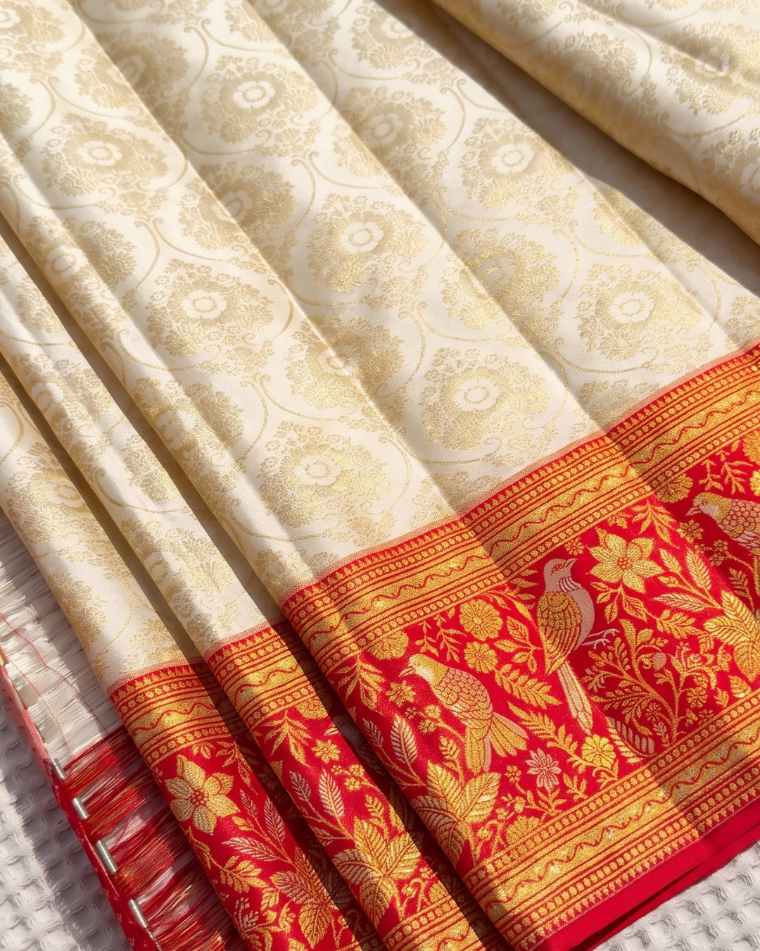 Riva - Rose Pink Paithani Silk Saree With Golden Zari Border