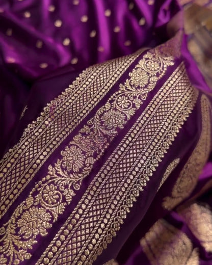 Tanirika - Majestic Banarasi Purple Grace