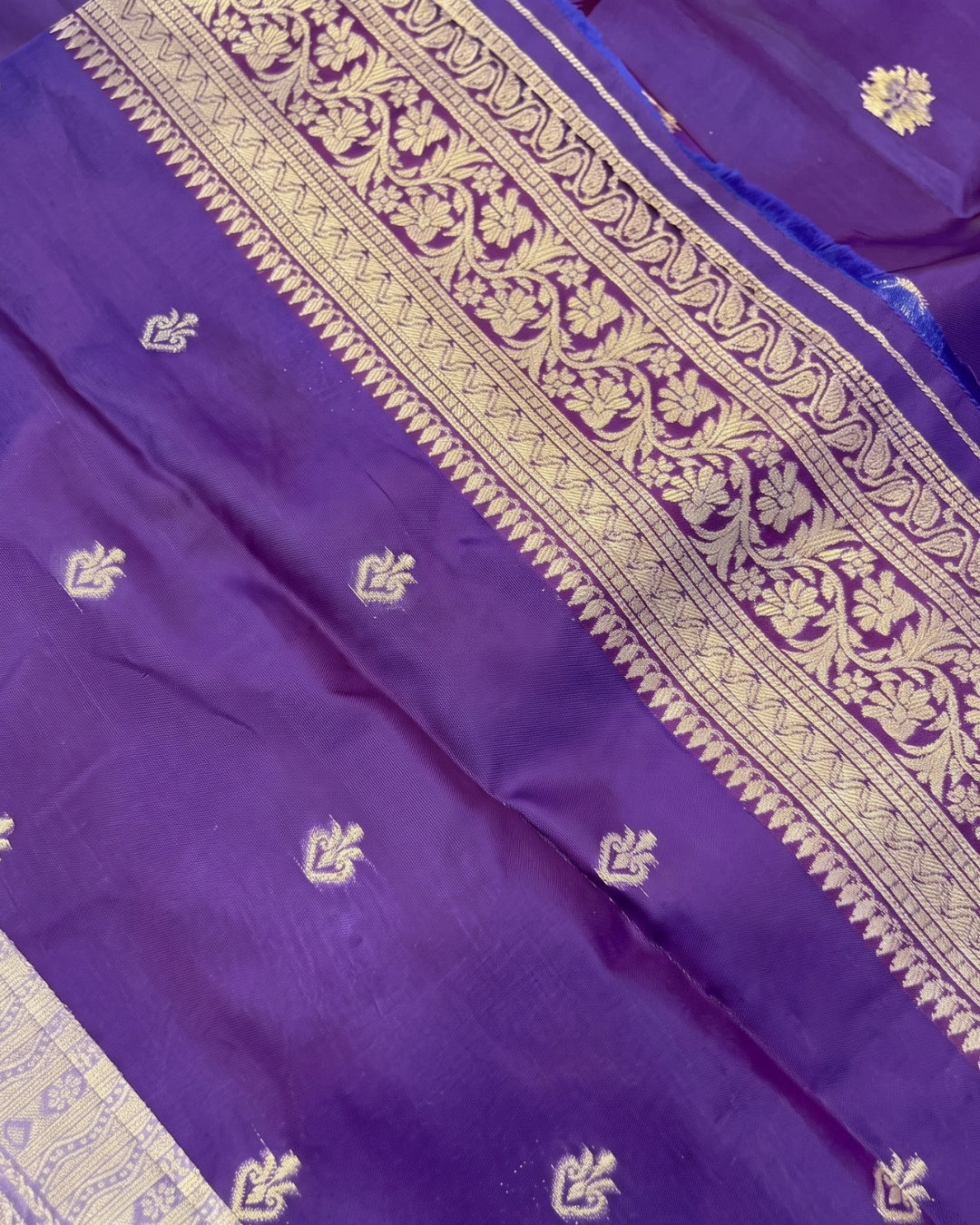 Vidhi - Heritage Lavender Silver Banarasi Silk Saree