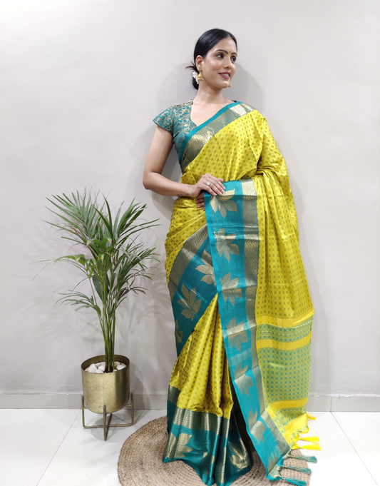 Ruchika Golden Dream Soft Silk Saree