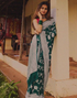 Himanshi Dark Green Banarasi Saree