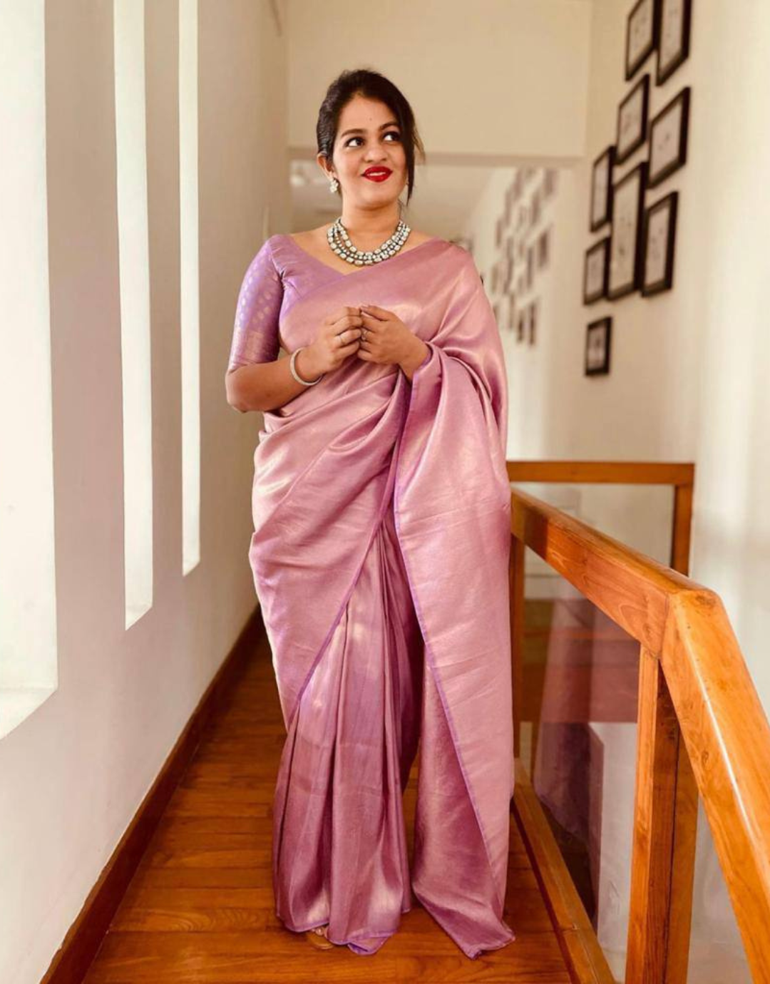 Veer Lavender Soft Silk Saree