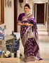 Aarya Purple Kanchipuram Silk Saree