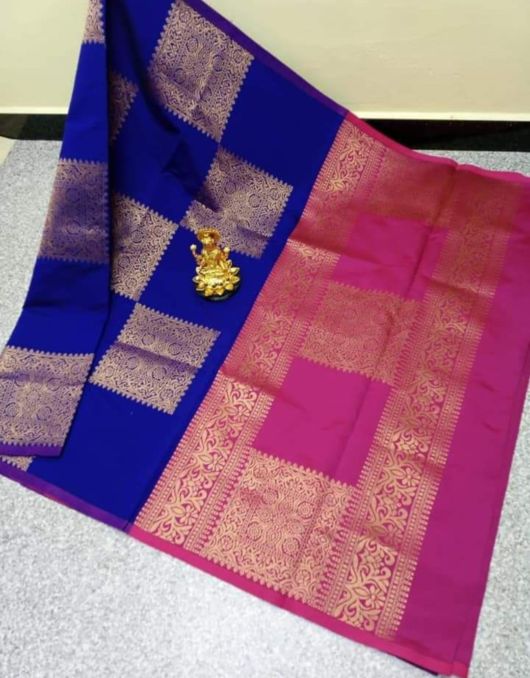 Jeel Blue Soft Silk Saree