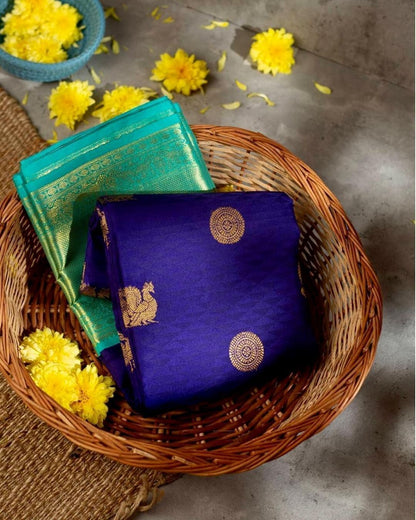 Lalita Blue Kanchipuram Silk Saree