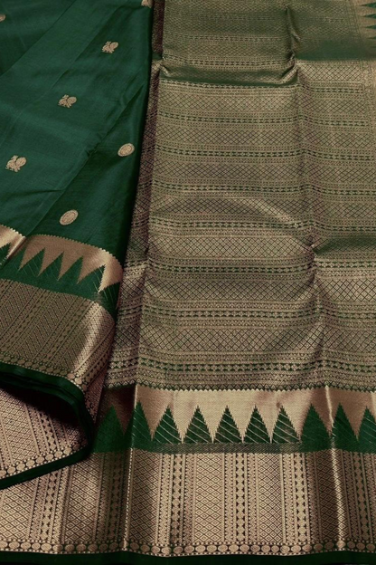 Brazzy Green - Zari Woven Saree