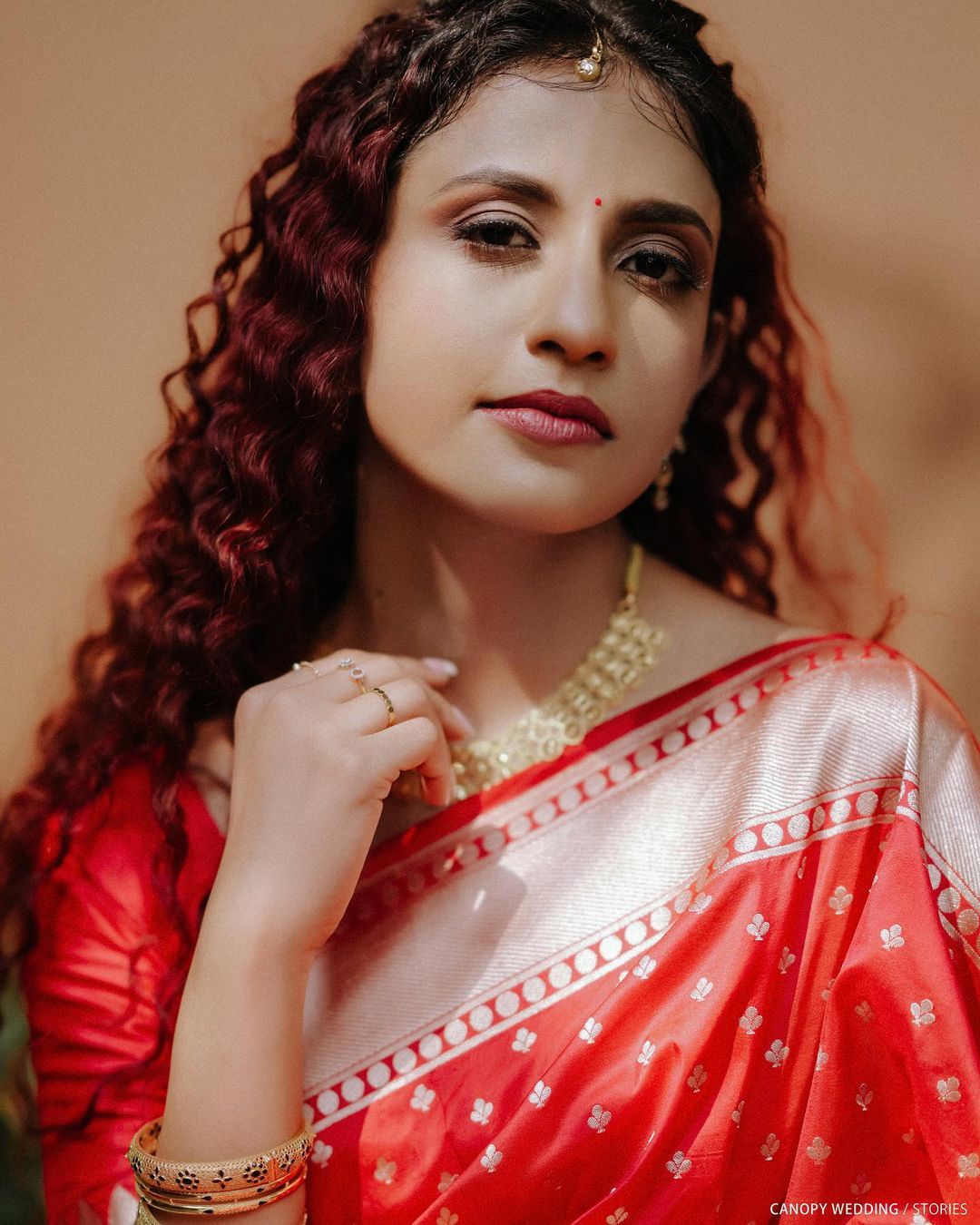 Neela Red Soft Silk Saree