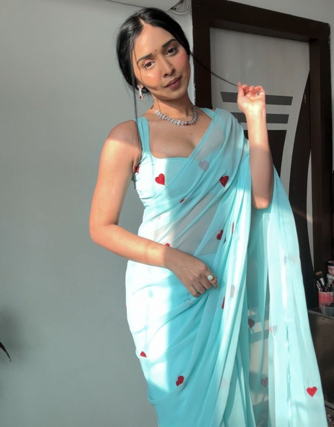 Hiya Sky Ready To Wear Saree