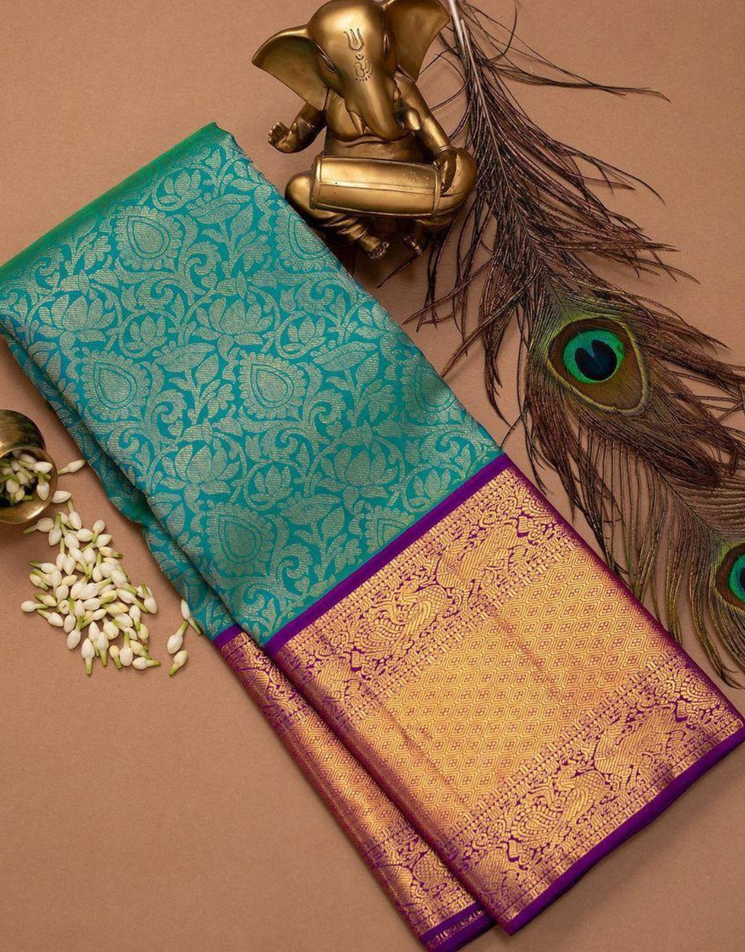 Janki Ramagreen Kanchipuram Silk Saree