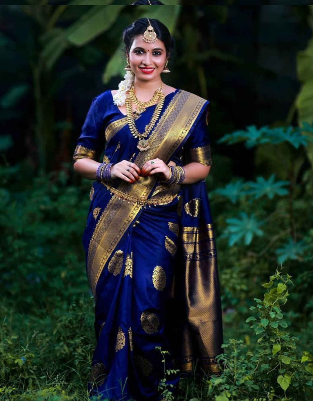 Chhaya Blue Banarasi Silk Saree